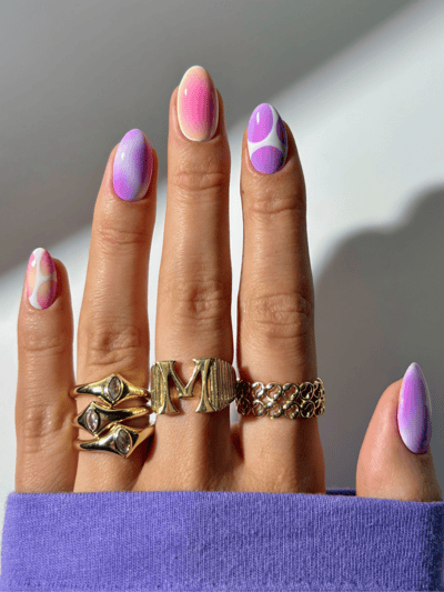 nail art pastello sfumate